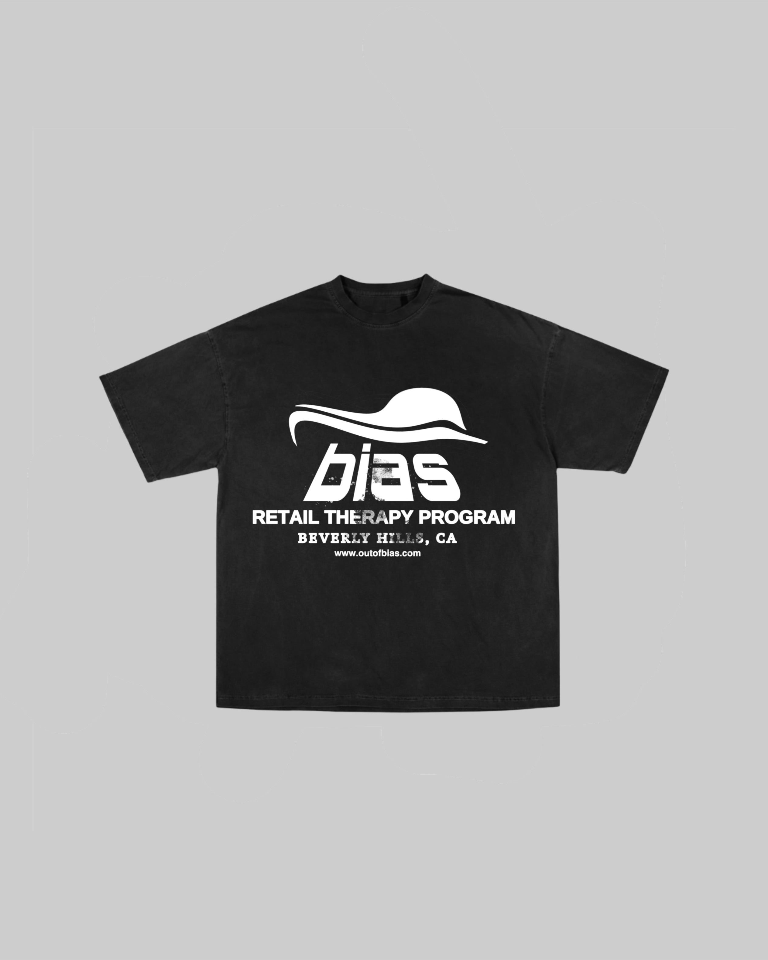 RETAIL THERAPY TEE BLACK